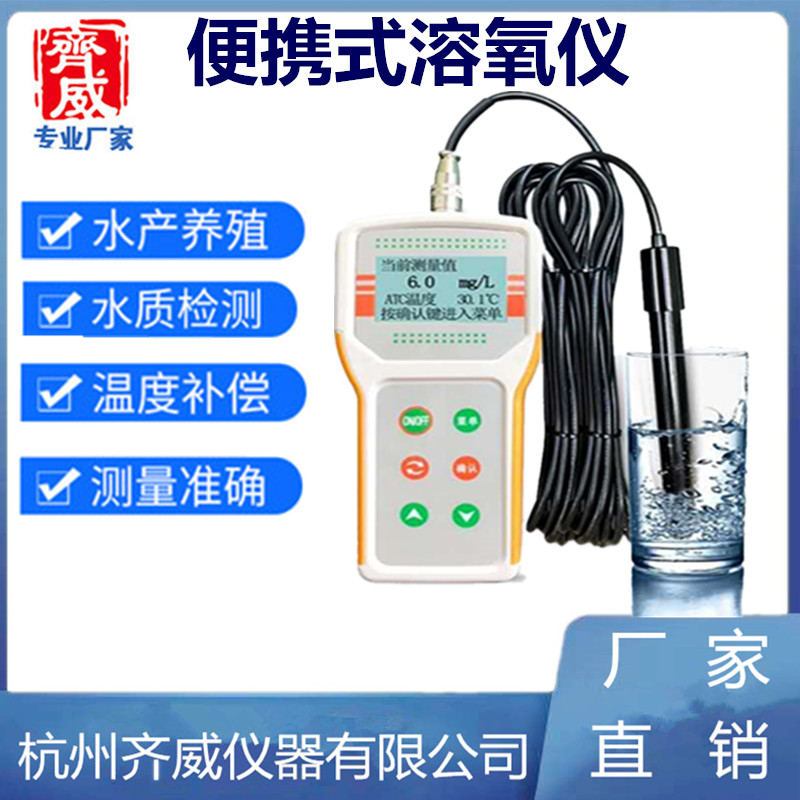溶解氧手持便携智能溶氧仪JPB-607A水产污水养殖DO含氧量仪齐威