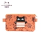 HIKOSEN CARA Cara Cat Card Bag Mini Tai nghe dễ thương Cô gái Canvas Cotton Coin Purse Túi tài liệu - Chủ thẻ