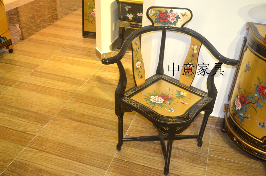 Nội thất vàng lá Nội thất Trung Quốc Đồ nội thất vẽ tay Đồ nội thất cổ điển Nội thất hoàn chỉnh Bàn ghế Ba bàn cà phê Bàn tròn Bàn tròn giường ngủ giá rẻ