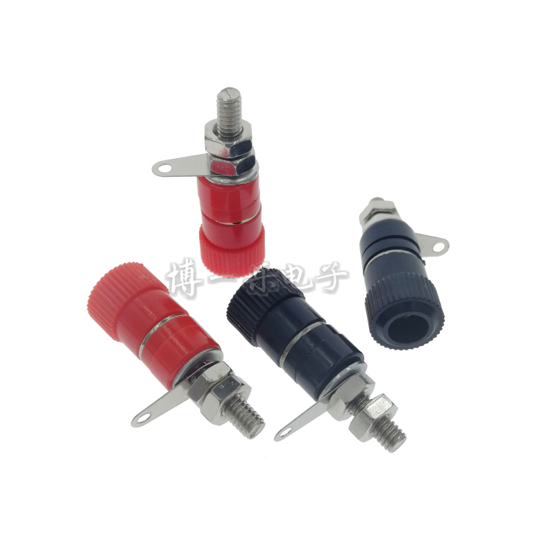 Small Terminal With Solder Tab Banana Female Terminal Terminal With Screw Hole Red Black