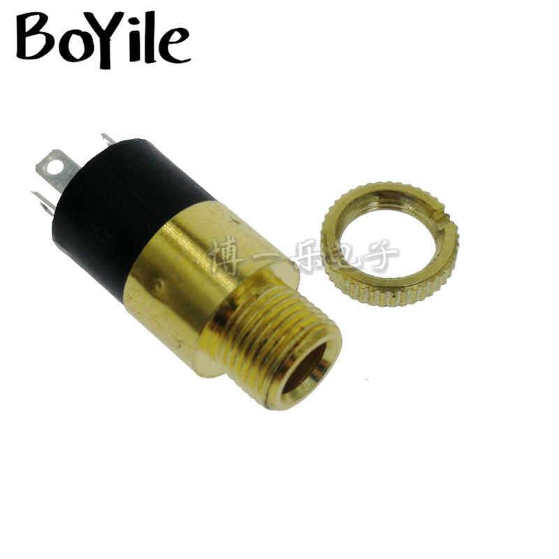 Headphone socket PJ-392 three-foot upright semi-gilded dual track stereo audio mother seat 3 5MM