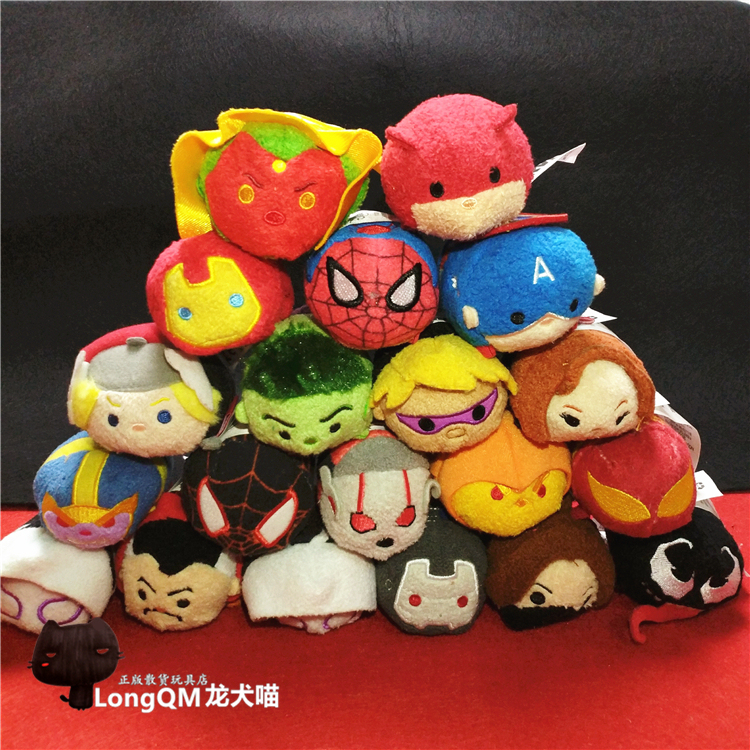 Marvel Cartoon Avengers Plush Toys: Iron Man, Spider-Man, Thor, Hawkeye, Captain America