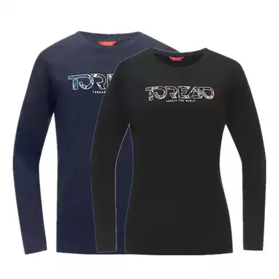 Pathfinder T-shirt autumn winter outdoor men's and women's style water soft cotton round neck long sleeve T-shirt TAJH91817 92818