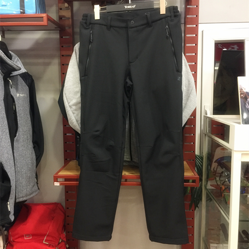 Pathfinder soft shell pants for men and women in autumn and winter outdoor plus velvet windproof warm hiking pants KAMG91159 92160