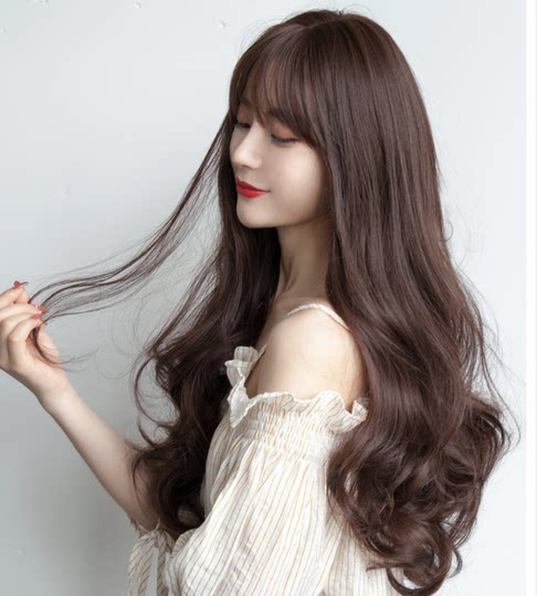 Big wave wig for women, full head set for women with long hair, natural full head, long curly hair wig