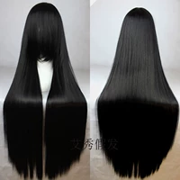 [古风万用加厚75/100CM黑长直 COS 假发古装动漫抖音长直发剑三]