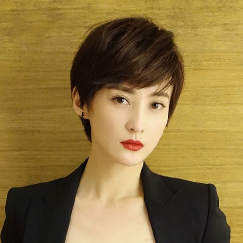 [短发女假发BOBO头个性帅气短直发时尚自然蓬松碎直发逼真波波发型]