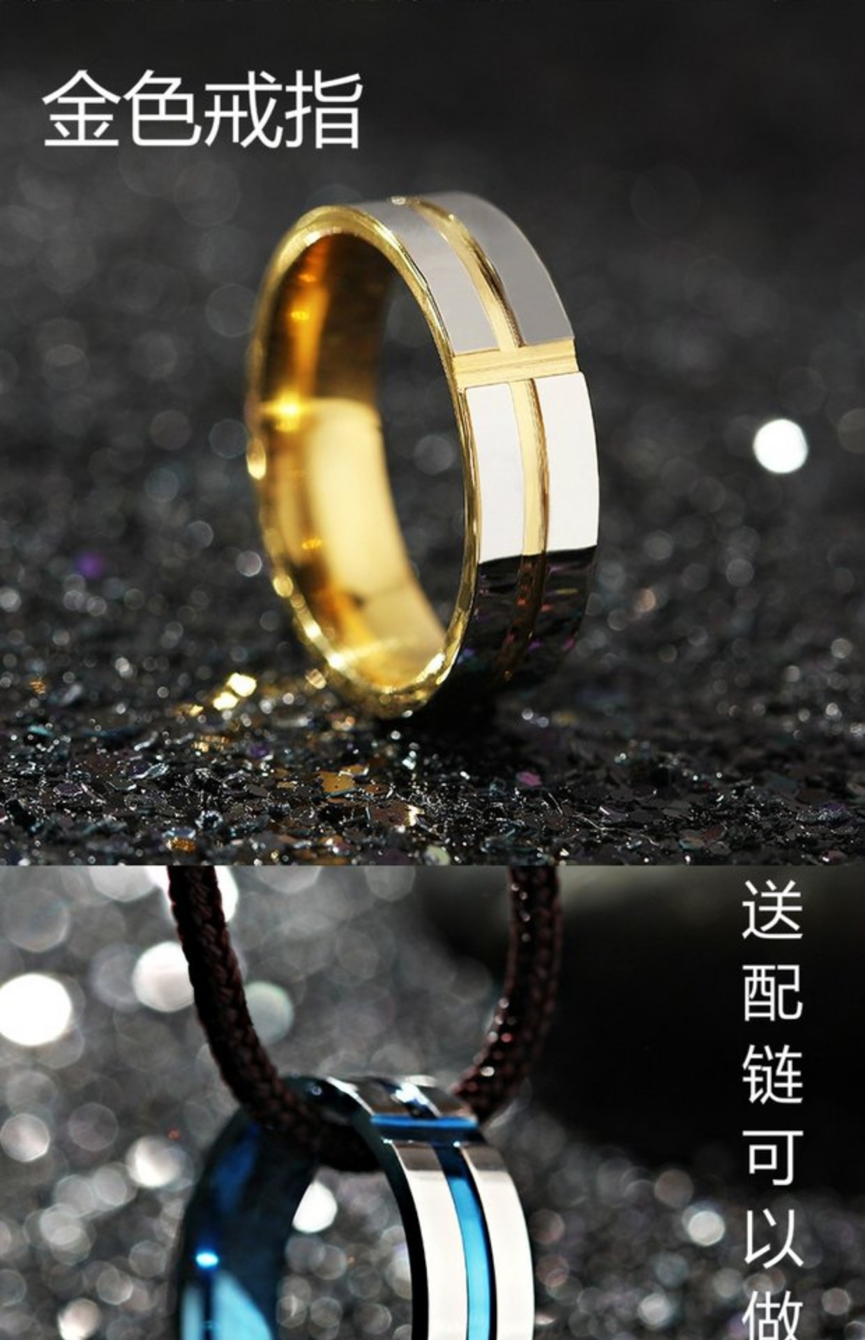Nhẫn nam độc quyền Thời trang Nhẫn titan thép Hàn Quốc Cá tính Tide Chàng trai Trang sức Nhẫn Phụ kiện Cặp đôi Nhẫn nhẫn doji