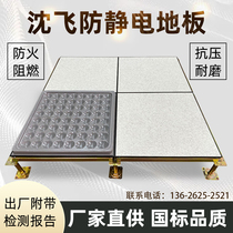 Anti-static floor Shenfei national standard all-steel boundless fireproof anti-cracking veneer machine room activity overhead school special