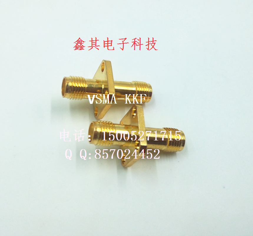 SMA-KKF RF Coaxial Connector SMA Female Female Female Double Female SMA Female with Flange Double Pass