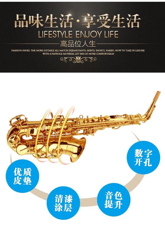 McGweet Saxophone KS-500 E-phẳng Alto Saxophone Nhạc cụ Gió - Nhạc cụ phương Tây trống jazz
