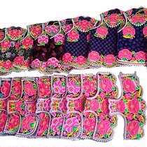 Handmade traditional Yi embroidery embroidered clothes Yunnan ethnic clothing left foot dance clothing torch festival set new