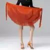 Latin dance skirt new adult female practice suit hip towel skirt Female national standard dance dance tassel triangle hip towel