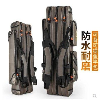 Fishing gear pack 1 3 m 3 layer shoulder bag 90cm 80 fishing pole pack three layer waterproof fishing bag pack fishing bag bag