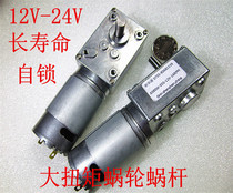 A58SW-555 turbo-worm deceleration motor DC decelerated motor large torque 12V-24v longevity with self-lock