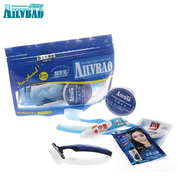 Love travel Treasure men's clothing hotel supplies Toothbrush Disposable cleaning tooth set Six in one tooth set Six small pieces