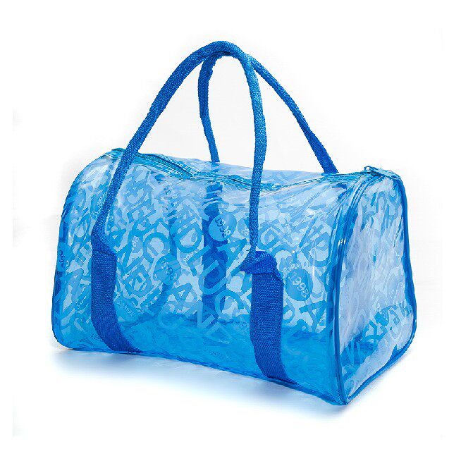 Swimming bag large capacity plastic transparent portable waterproof beach bag storage bag boys and girls swimming bag swimming equipment