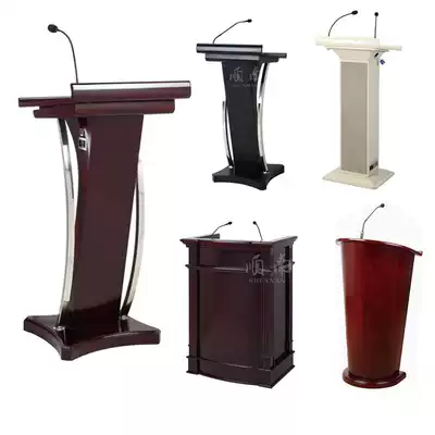 Multimedia podium Podium High-end solid wood training podium Welcome podium Podium Company conference room podium