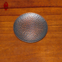 Handmade copper coasters with hammered mesh insulated coasters tea coasters Chinese retro pot pads pure copper customizable