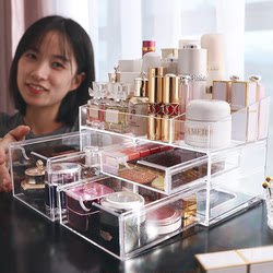 acrylic box make up clear cosmetic table transparent storage