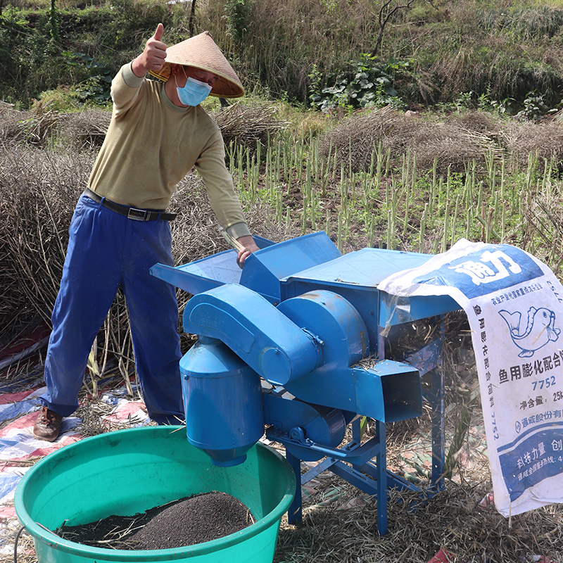 Modern 50 Type of rapeseed wheat thresher agricultural soybean sorghum Sesame Rice Soda rice beating wheat machine All-feeding wheat machine-Taobao