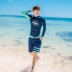 Cặp vợ chồng hàn quốc phù hợp với đồ bơi thể thao tươi che bụng chia nữ hai mảnh chống nắng lướt quần áo sứa quần áo nam bộ đồ đôi đi biển đẹp Vài đồ bơi