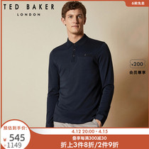 TED BAKER Spring Summer Mens Fashion Brief Base Commuter Long Sleeve Polo Shirt 229777
