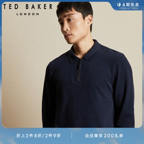 TED BAKER Spring Summer Mens Fashion Brief Commute Zip Sleeve Head Knit Blouse 242926