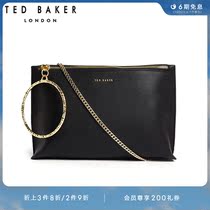 TED BAKER Lady Fashion Bull Leather Chain Skew Cross Single Shoulder Bag