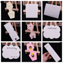 200 hair card leather band Hairband hairclip hair accessories cardboard card accessories packaging material