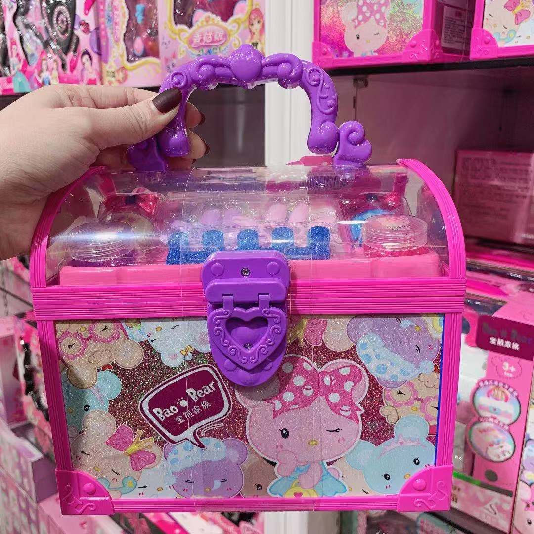 Tejanie Girl Cosmetics Toy Tejanie Color Makeup Suitcases Cosmetics Mechia Suit Girl Princess