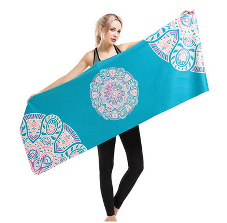 Mandala Yoga khăn khăn thấm mồ hôi chính hãng thể thao thảm tập thể dục chống trượt khăn yoga in khăn yoga dây tập yoga