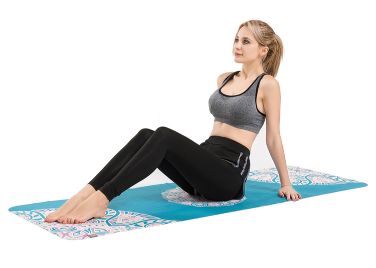 Mandala Yoga khăn khăn thấm mồ hôi chính hãng thể thao thảm tập thể dục chống trượt khăn yoga in khăn yoga dây tập yoga