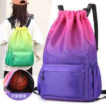 Light Large Capacité Double Shoulder Bag Fitness Pumping Rope Bunch Pocket Tapering Brigade Sports Containing Double Shoulder Basketball Backpack