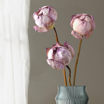 Natural Lotus purse decoration ornaments Lotus Leaf Lotus living room study Zen furnishings folk wind retro floor flowers