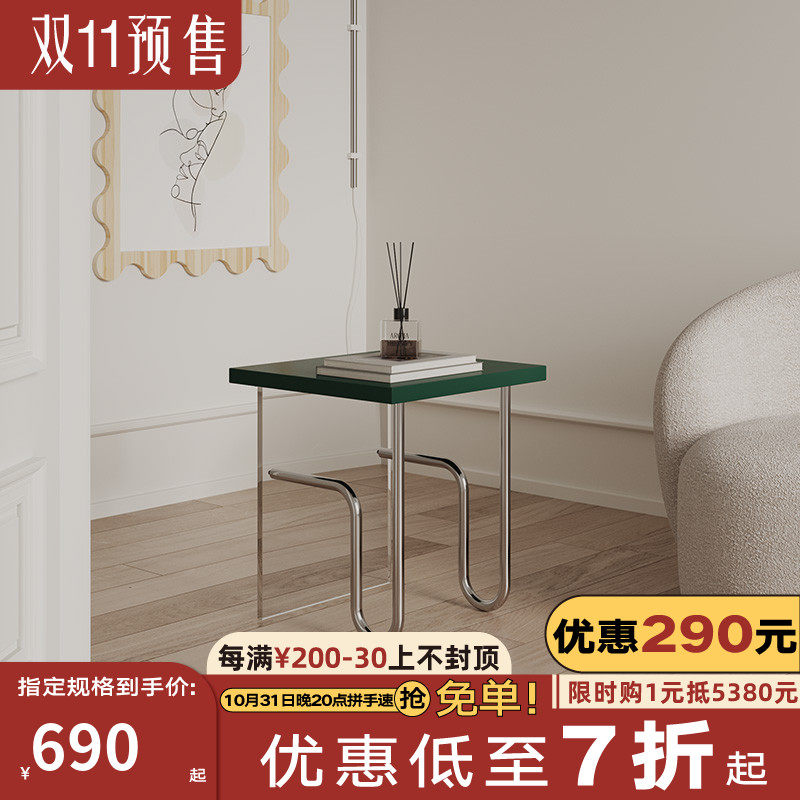 Shufan designer new product Hyde side table retro style small coffee table sofa side bedroom bedside table corner cabinet