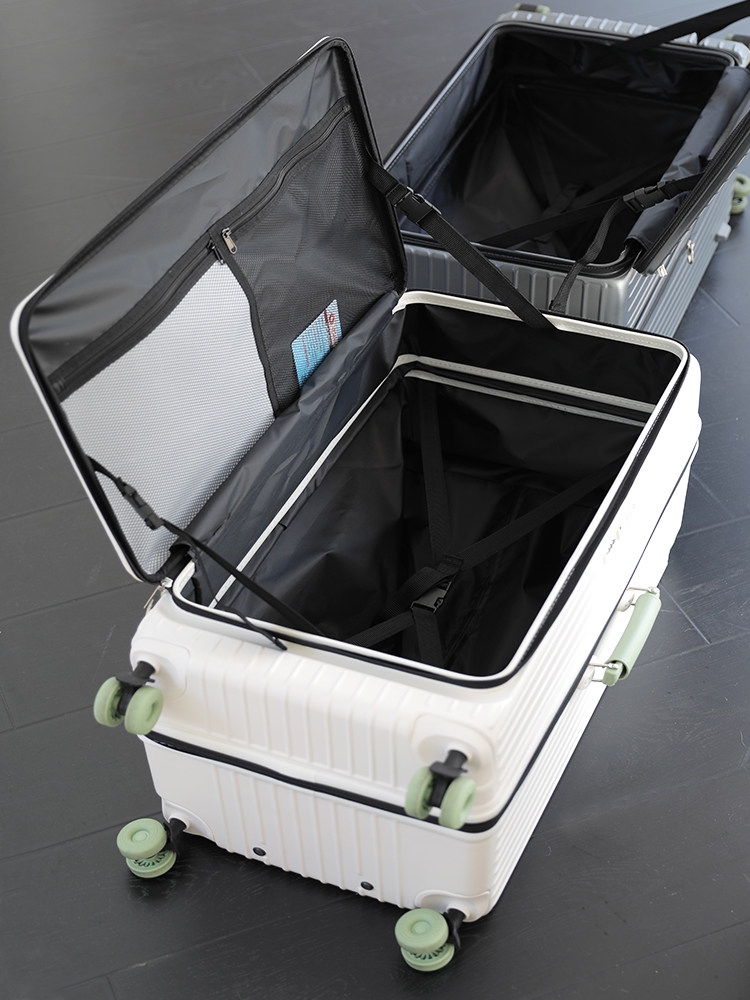 New Extra-Large Capacity Wide Trolley Side-Opening Suitcase for Men 28inch Expandable Trolley Case with Universal Wheels Travel Suitcase for Women