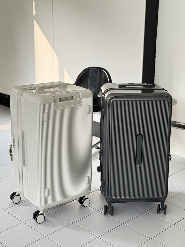 Large Capacity Side-Opening Suitcase for Women, 2026 New Model, Expandable Multifunctional Trolley Case, 20inch Carry-On Suitcase for Men