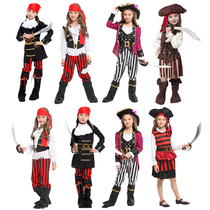 Halloween children pirate costume Girls activity catwalk dress up masquerade COS costume girl pirate costume
