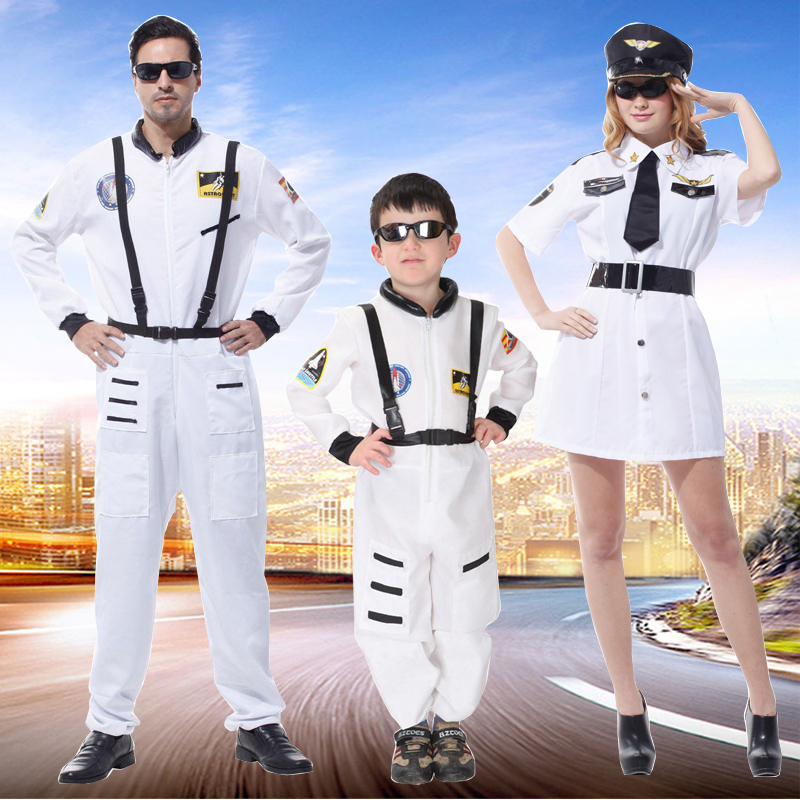 61 Children Performance Costume Makeup Prom Boy Aviation Pilot Astronaut Parenting Clothing