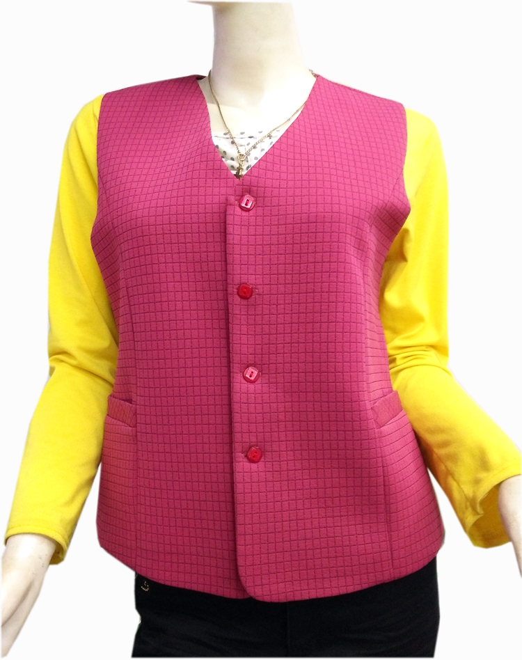 mẹ Xuân Thu ngắn kiểu ngựa Clip vest giữa năm tăng disnumbered v-cổ đơn vai trung niên thời trang mỏng của phụ nữ mới