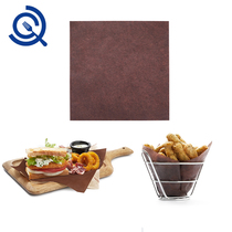  Cool Qi creative imported greaseproof paper French fries pad paper fried products brown food paper with French fries basket suitable