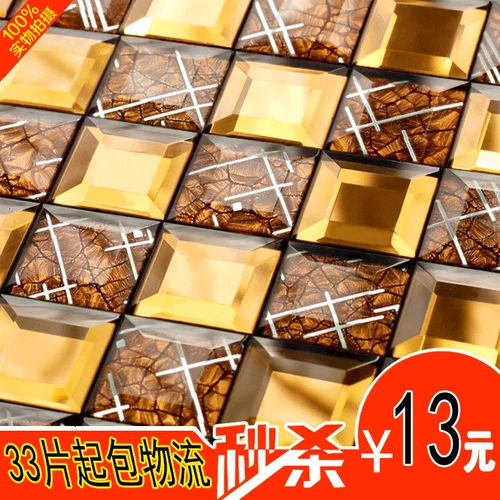 Европейская стиль хрустальное стекло измельчение пограничная мозаичная плит