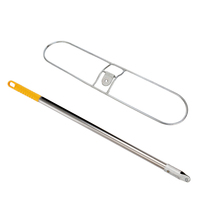 Dust push accessories row towed thick iron shelf flat mop steel frame