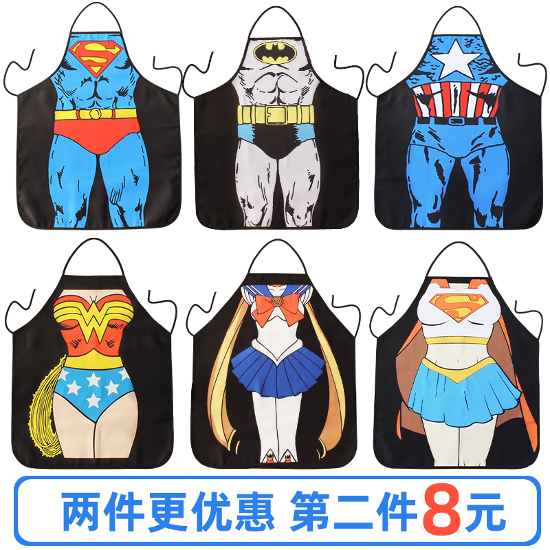 Creative and Quirky Apron for Catering, Waterproof Kitchen Apron for Men and Women, Thin Summer Style