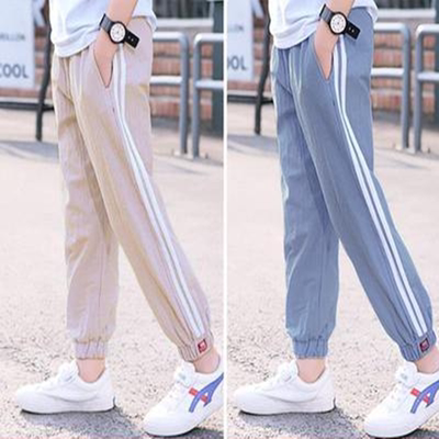 ZZ18儿童装夏装男童防蚊裤新款大童休闲长裤男孩裤子春夏季薄款运