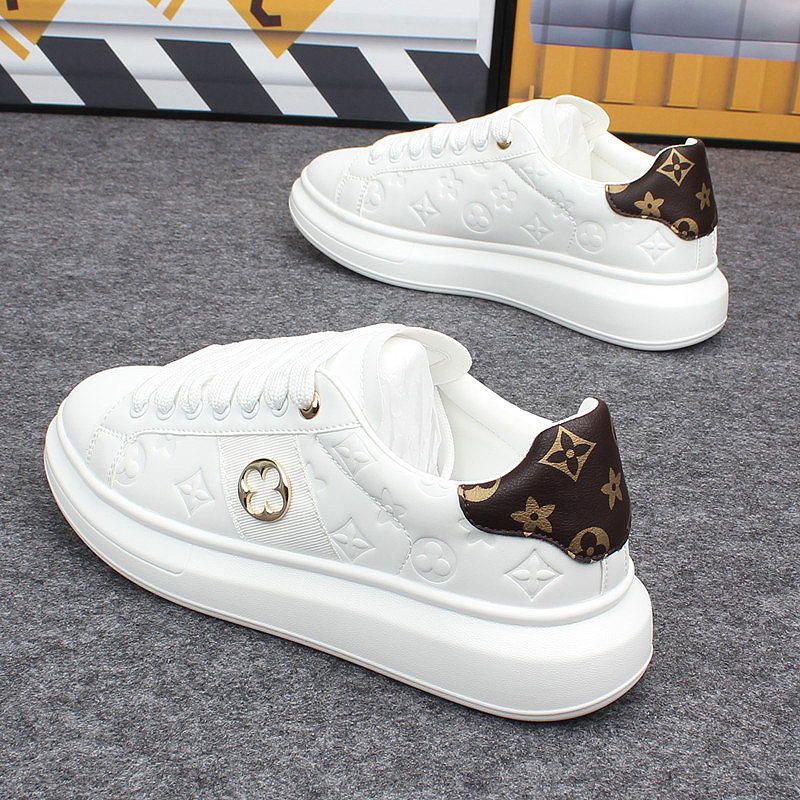 Hong Kong counter Supreme men's shoes tide printed couple sneakers sports casual white shoes