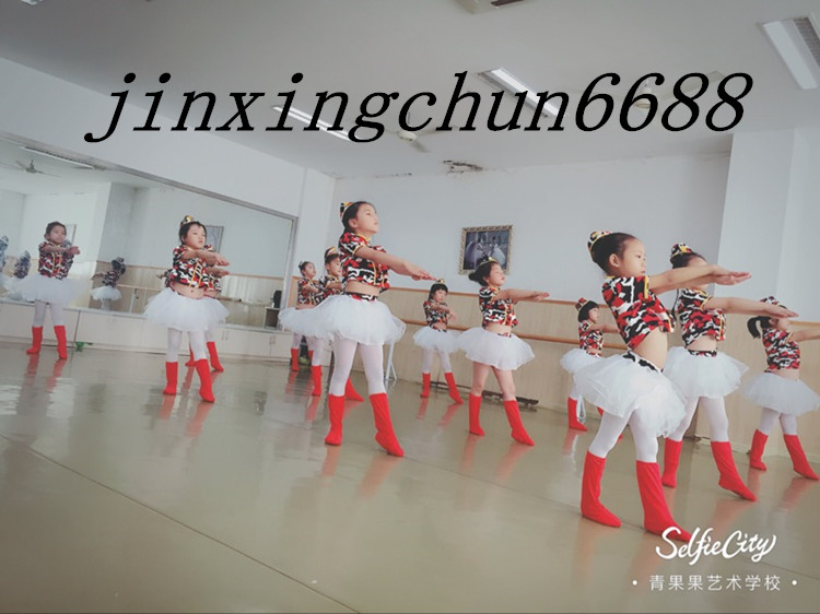 Ngày thiếu nhi Trang phục thiếu nhi Trang phục khiêu vũ Trang phục hoa sen nhỏ Phong cách nam và nữ Trang phục quân đội Ngụy trang Trang phục - Trang phục quần áo tập nhảy