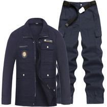 Spring and autumn mens labor insurance work clothes pure cotton camouflan suit mens abrasion resistant special soldier thickened suit multi-pocket abrasion resistant