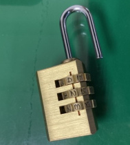 3 Copper Code Lock Padlock Door Lock Backpack Lock Luggage Lock Luggage Lock Notebook Computer Bag Lock